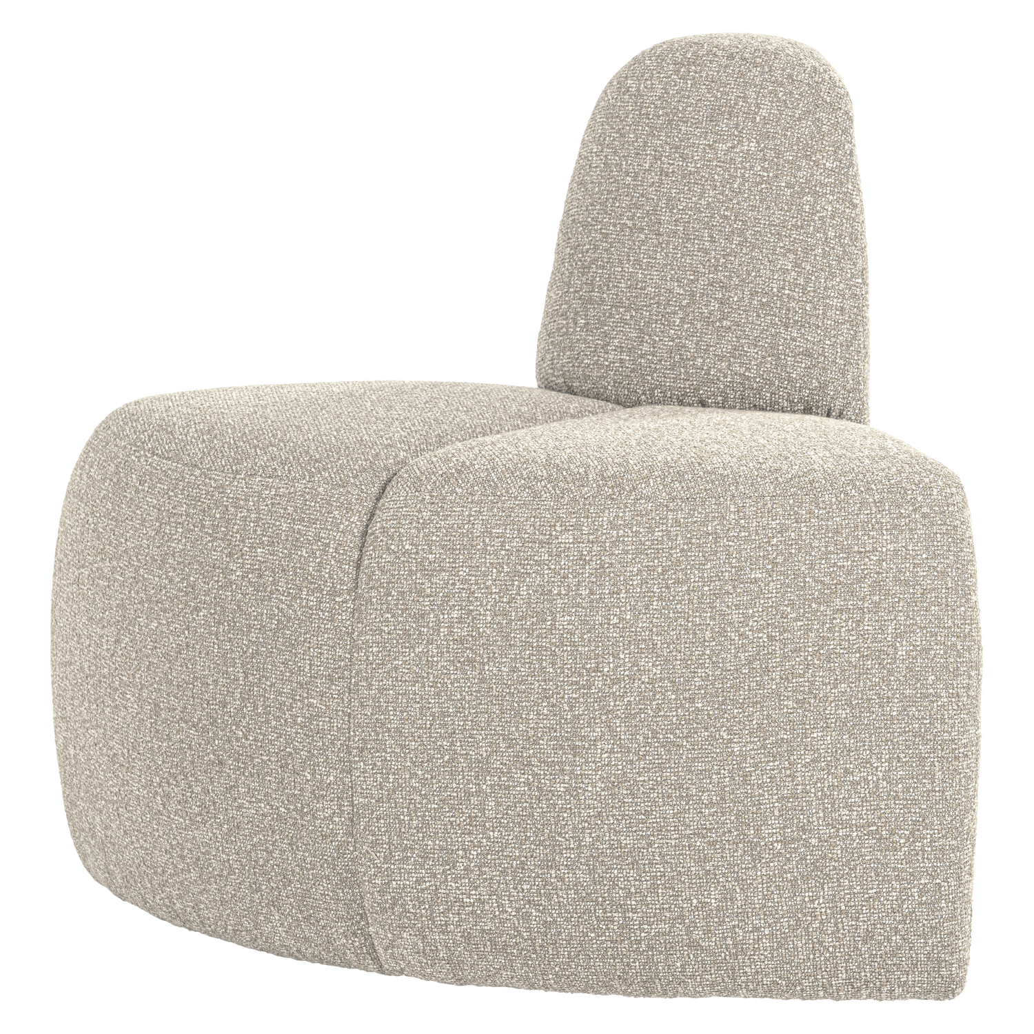 MOJO ESSBANK ECK RUND MIT RUCKENLEHNE BOUCLE BEIGE [fsc] 377901-EM