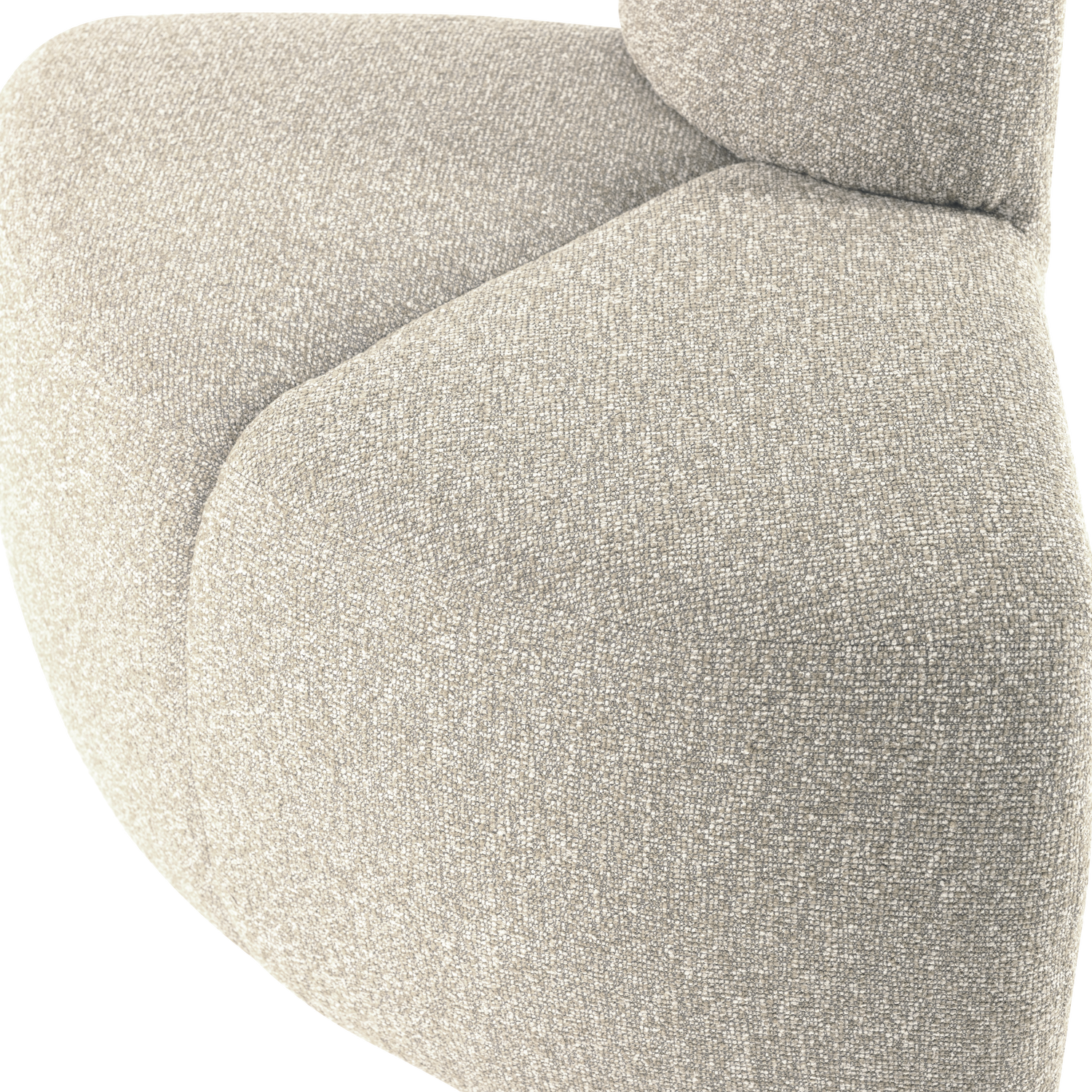 MOJO ESSBANK ECK RUND MIT RUCKENLEHNE BOUCLE BEIGE [fsc] 377901-EM – Bild 5
