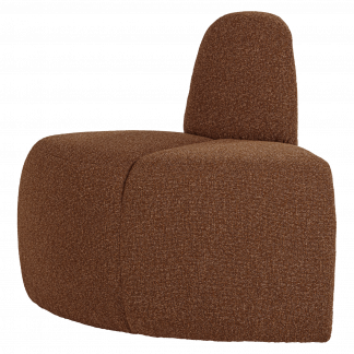 MOJO ESSBANK ECK RUND RUCKENLEHNE BOUCLE ROSTBRAUN [fsc] 377901-RM
