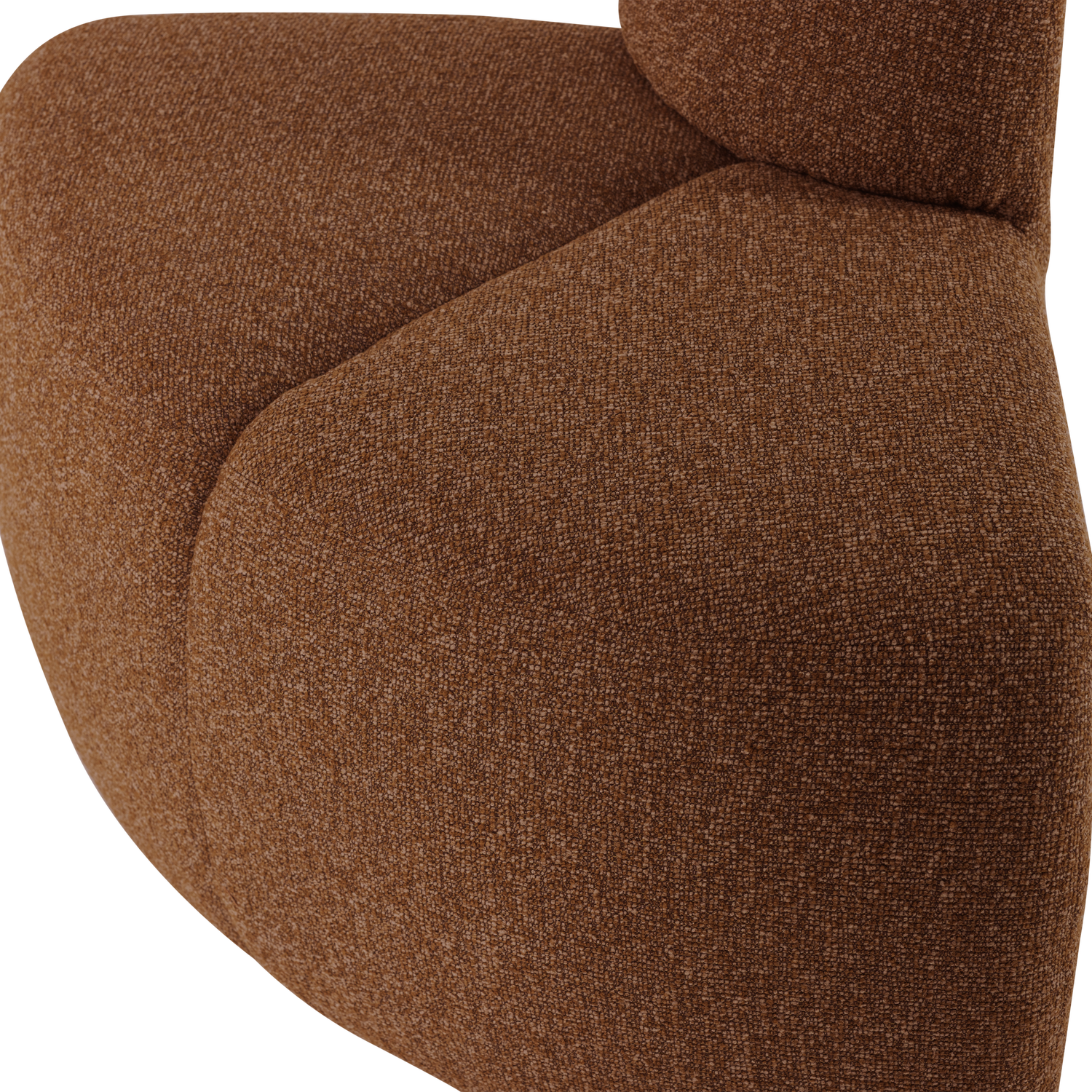 MOJO ESSBANK ECK RUND RUCKENLEHNE BOUCLE ROSTBRAUN [fsc] 377901-RM – Bild 5