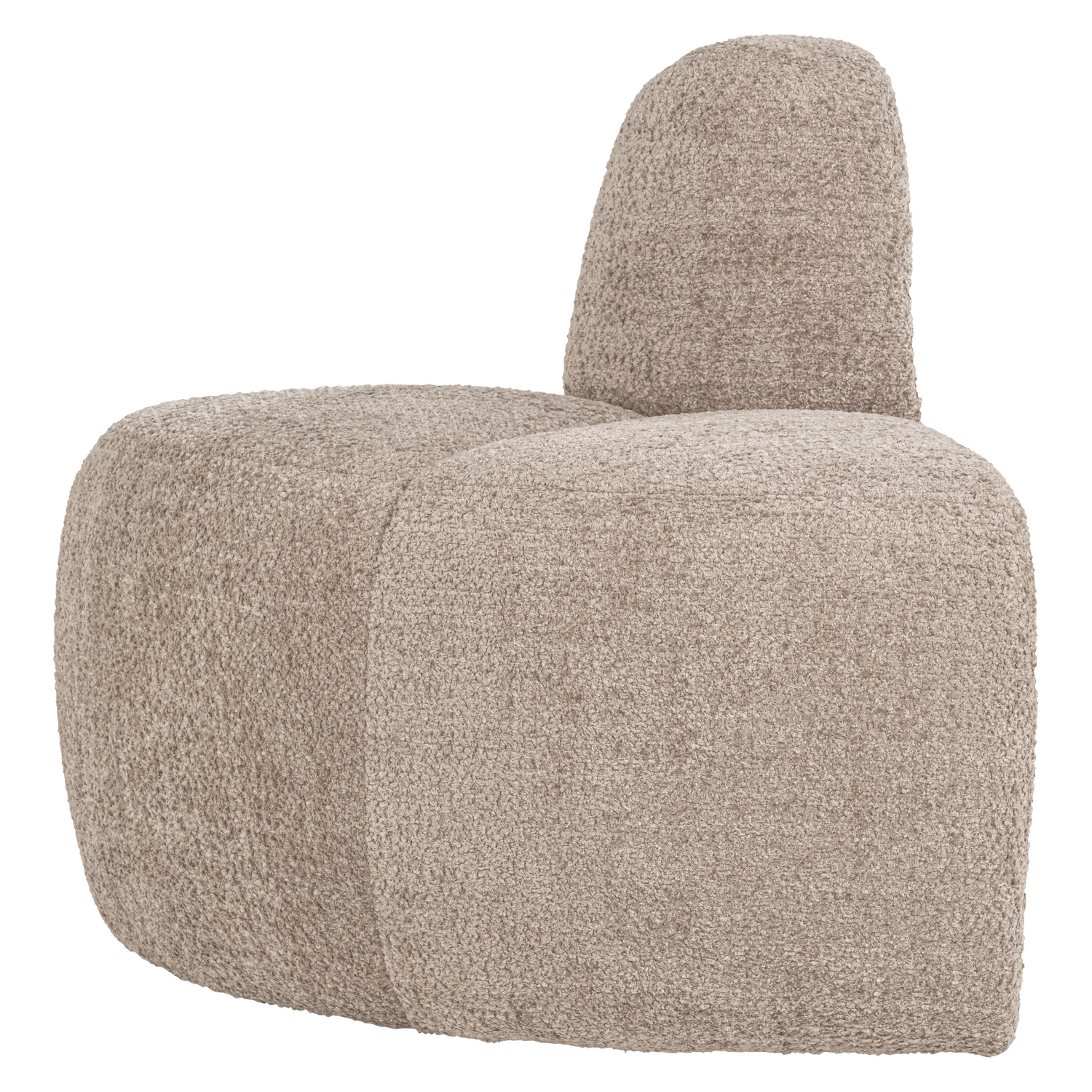 MOJO ESSBANK ECK RUND MIT RUCKENLEHNE WOLLE DUNKELSAND [fsc] 377901-WD