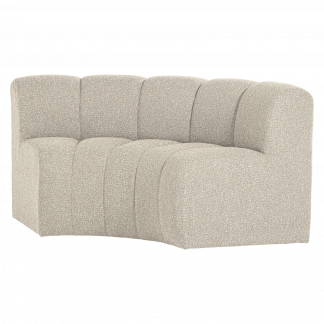 MOJO ESSBANK HALBRUND RUCKENLEHNE BOUCLE BEIGE MELANGE [fsc] 377902-EM