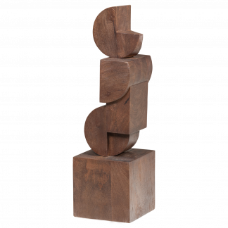 DRAXA SKULPTUR ORNAMENT HOLZ BRAUN 377942-B