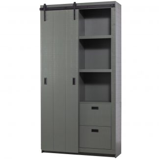 SLIDE BARN SCHRANK HOLZ SAGERAU KIEFER SOAP [fsc] 378566-S