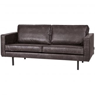 RODEO 2,5-SITZER SOFA ECOLEDER SCHWARZ 378609-Z