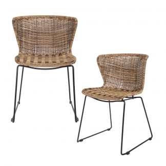 WINGS GARTENSTUHL NATUR - 2ER SET 378616-N