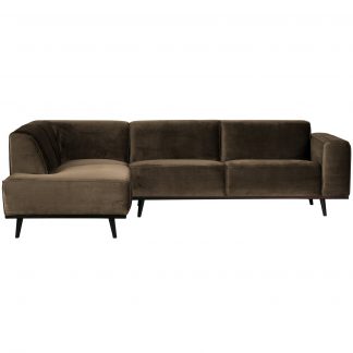 STATEMENT ECKBANK LINKEN VELVET TAUPE 378652-12