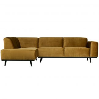 STATEMENT ECKBANK LINKEN VELVET HONINGGELB 378652-14