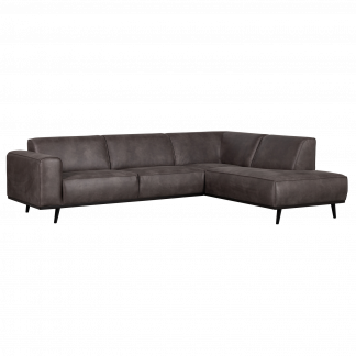 STATEMENT ECKBANK RECHTS ECOLEDER DUNKELGRAU 378655-01