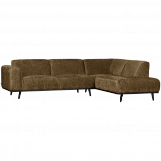 STATEMENT ECKBANK RECHTS STRUCTURE VELVET BRASS 378655-BR