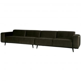 STATEMENT XL 4-SITZER 372 CM VELVET DARK GREEN HUNTER 378656-156