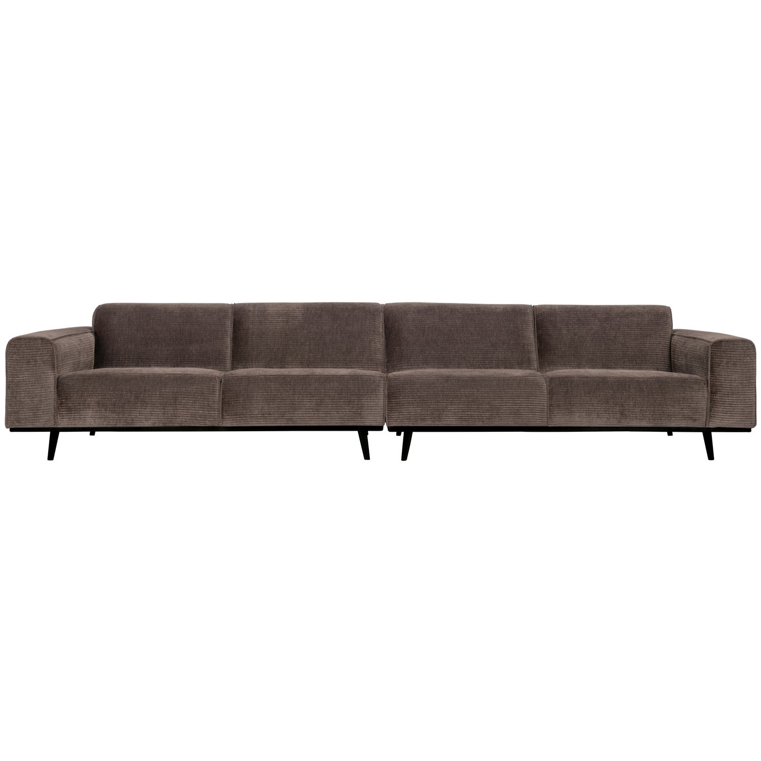 STATEMENT XL 4-SITZER 372 CM GERIPPTER STOFF TAUPE 378656-T