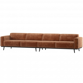STATEMENT XL 4-SITZER 372 CM CHENILLE VELVET TERRA 378656-VE