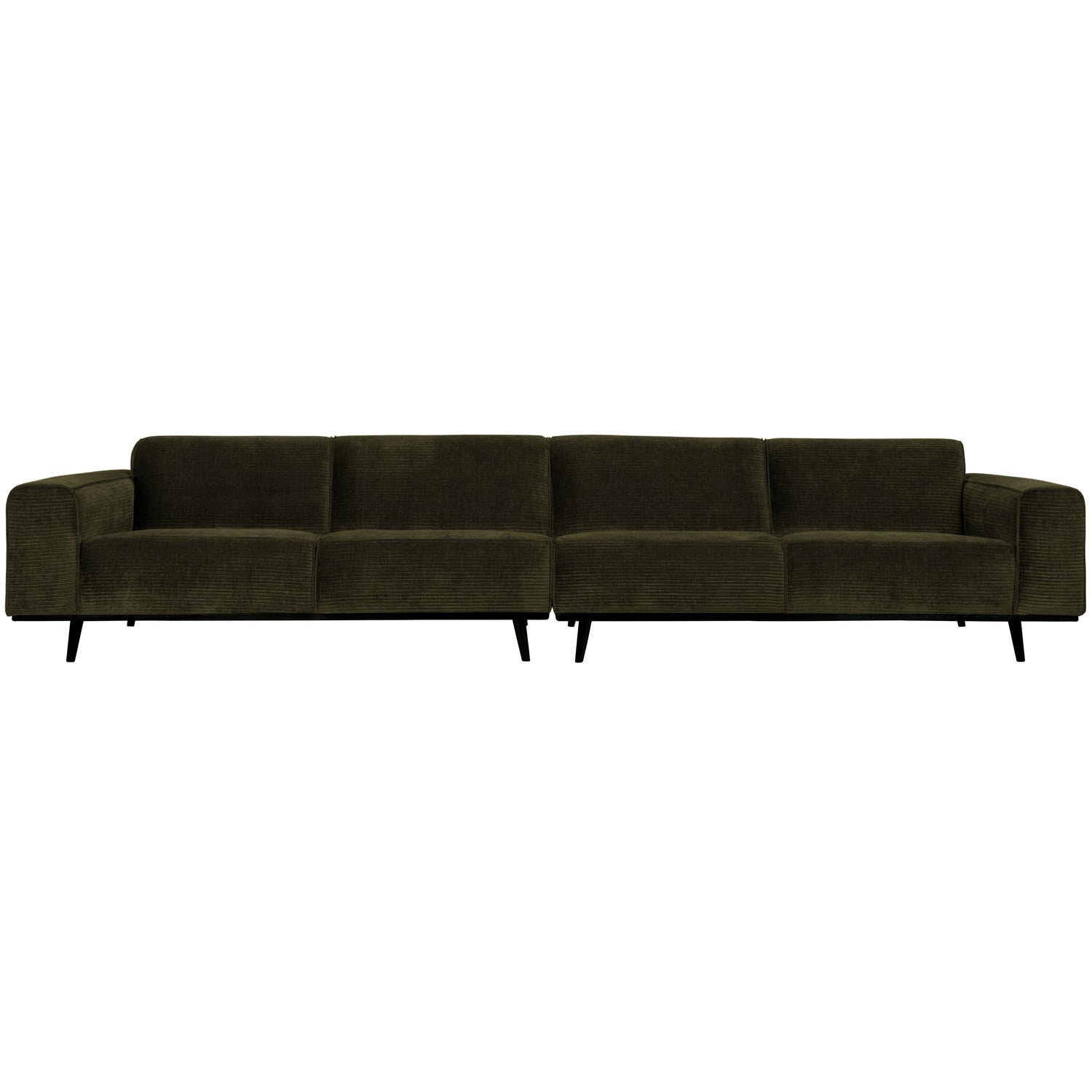 STATEMENT XL 4-SITZER 372 CM GERIPPTER STOFF WARMES GRUN 378656-W