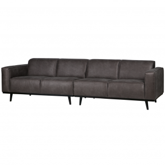 STATEMENT 4-SITZER 280 CM ECOLEDER DUNKELGRAU 378657-01