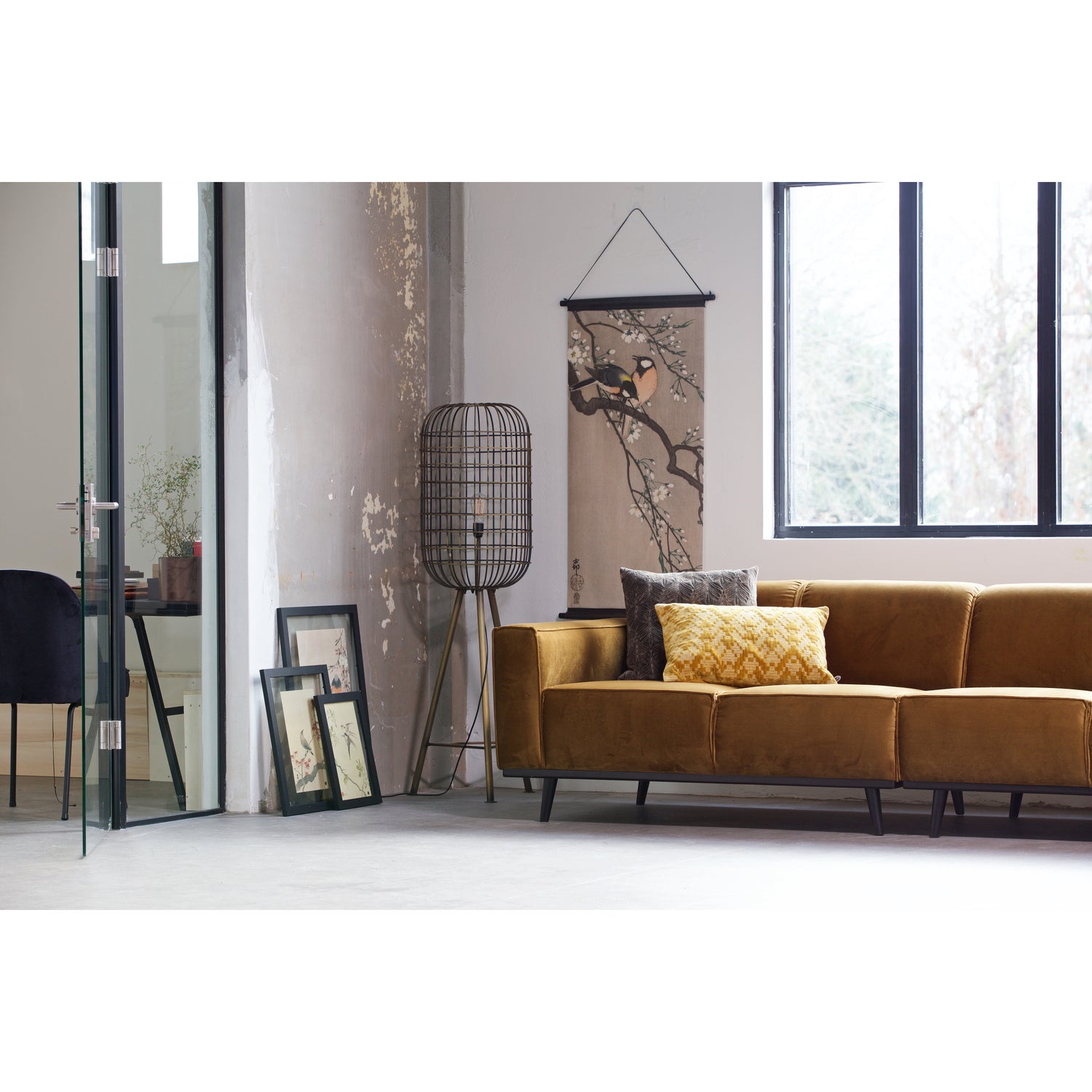 STATEMENT 4-SITZER 280 CM VELVET HONIGGELB 378657-14 – Bild 3