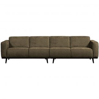 STATEMENT 4-SITZER 280 CM STRUCTURE VELVET BONSAI 378657-BO