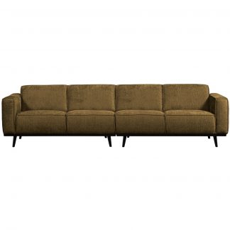 STATEMENT 4-SITZER 280 CM STRUCTURE VELVET BRASS 378657-BR