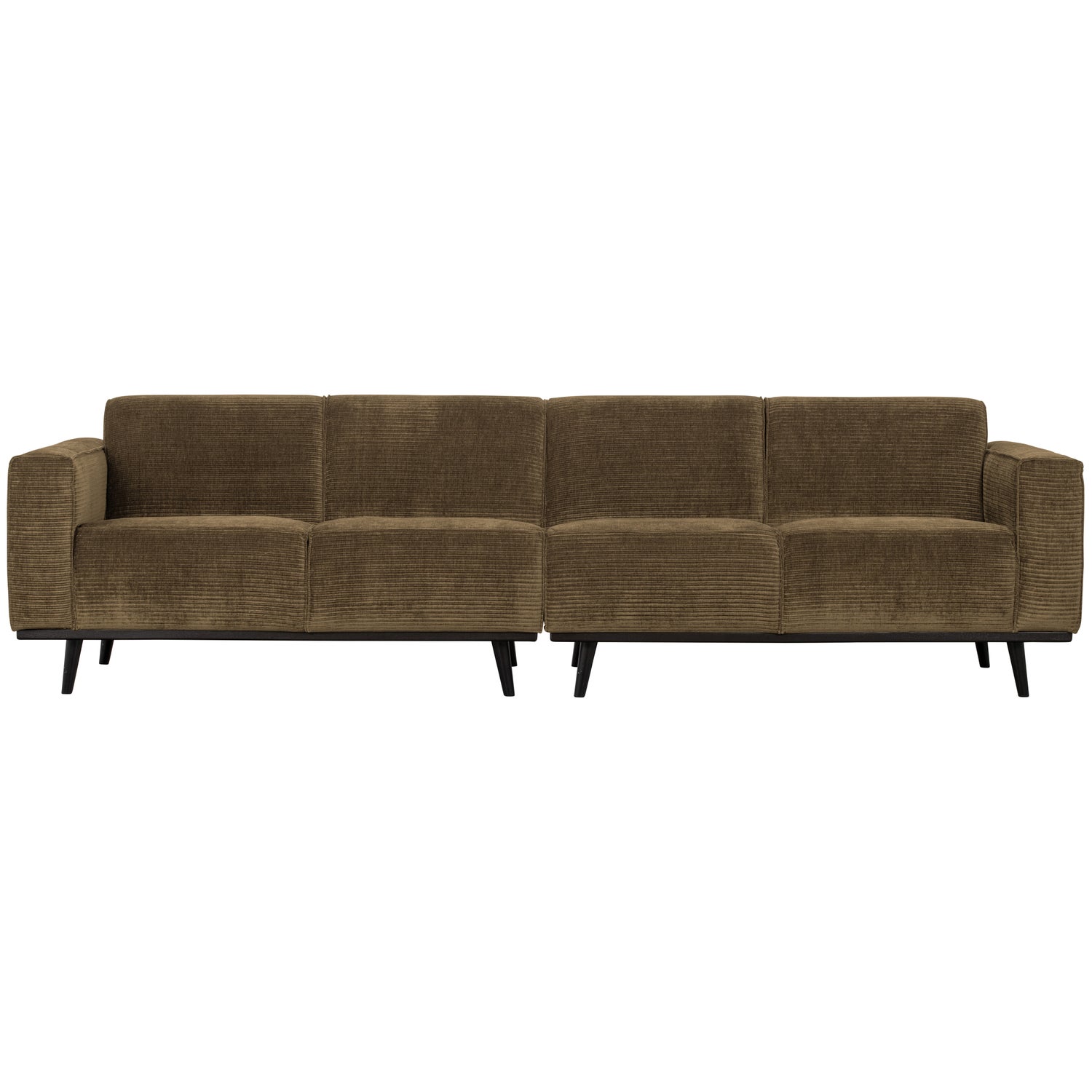 STATEMENT 4-SITZER 280 CM GERIPPTER STOFF OLIV GRUN 378657-R
