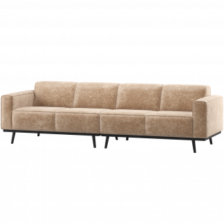 STATEMENT 4-SITZER 280 CM CHENILLE VELVET PFIRSICH ROSA 378657-VP
