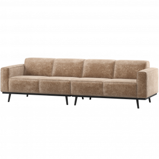 STATEMENT 4-SITZER 280 CM CHENILLE VELVET TAUPE 378657-VT