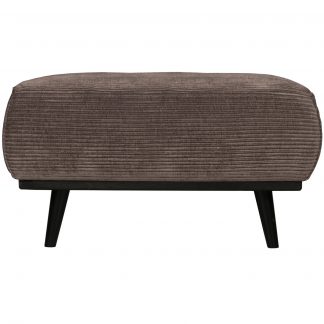 STATEMENT PUFF GERIPPTER STOFF TAUPE 378663-T