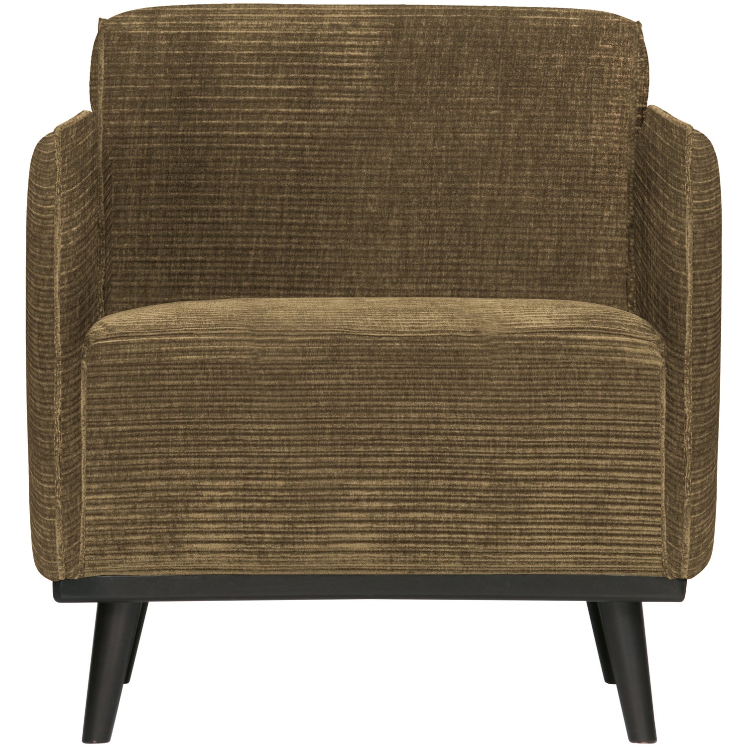 STATEMENT ARM CHAIR GERIPPTER STOFF OLIV GRUN 378670-R