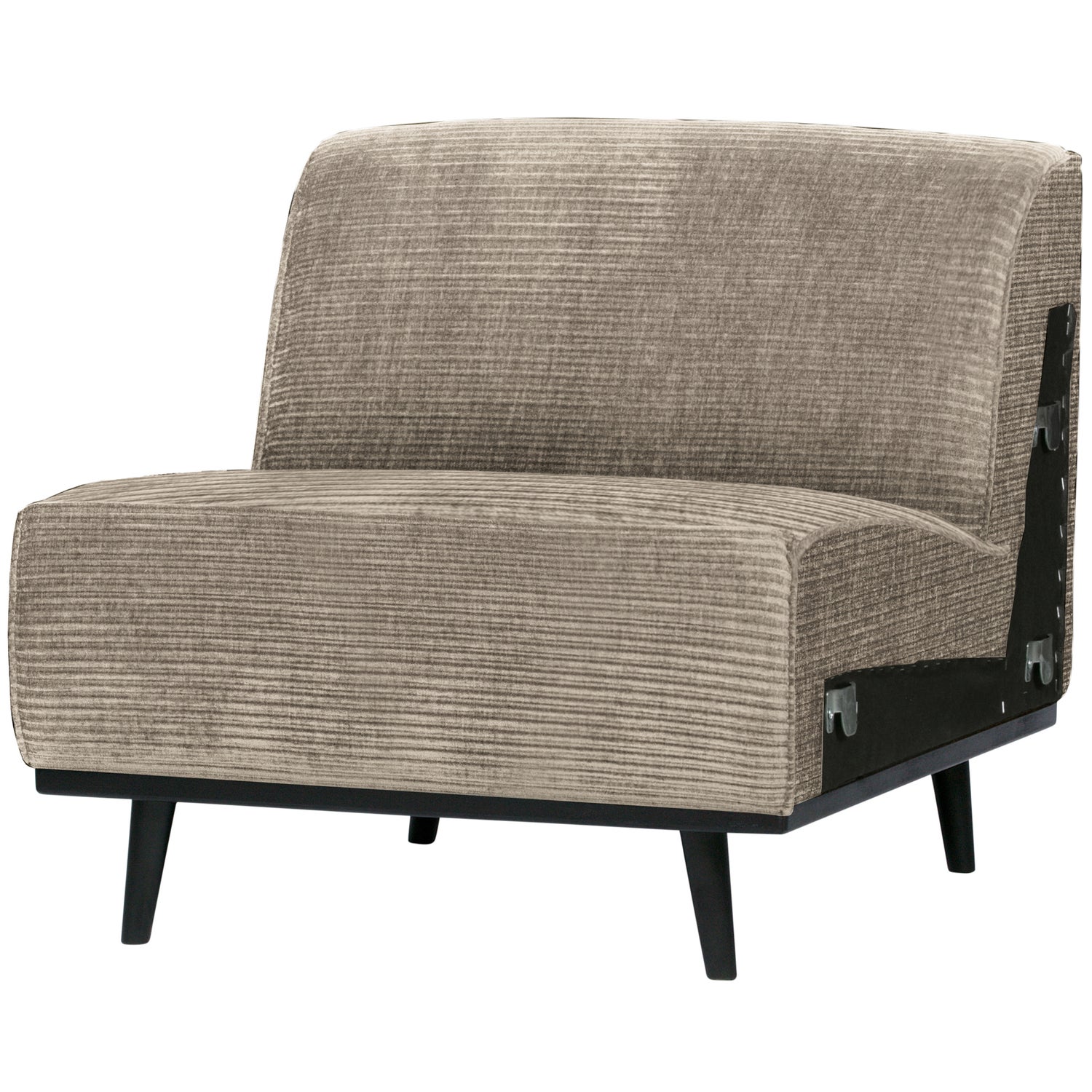 STATEMENT 1-SITZER ELEMENT GERIPPTER STOFF KLEI GRAU 378680-L – Bild 2