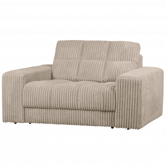 SECOND DATE LOVESEAT GERIPPTER STOFF TRAVERTIN 379006-RR