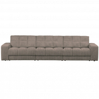 SECOND DATE 3-SITZER GERIPPTER STOFF MUD 379010-RM