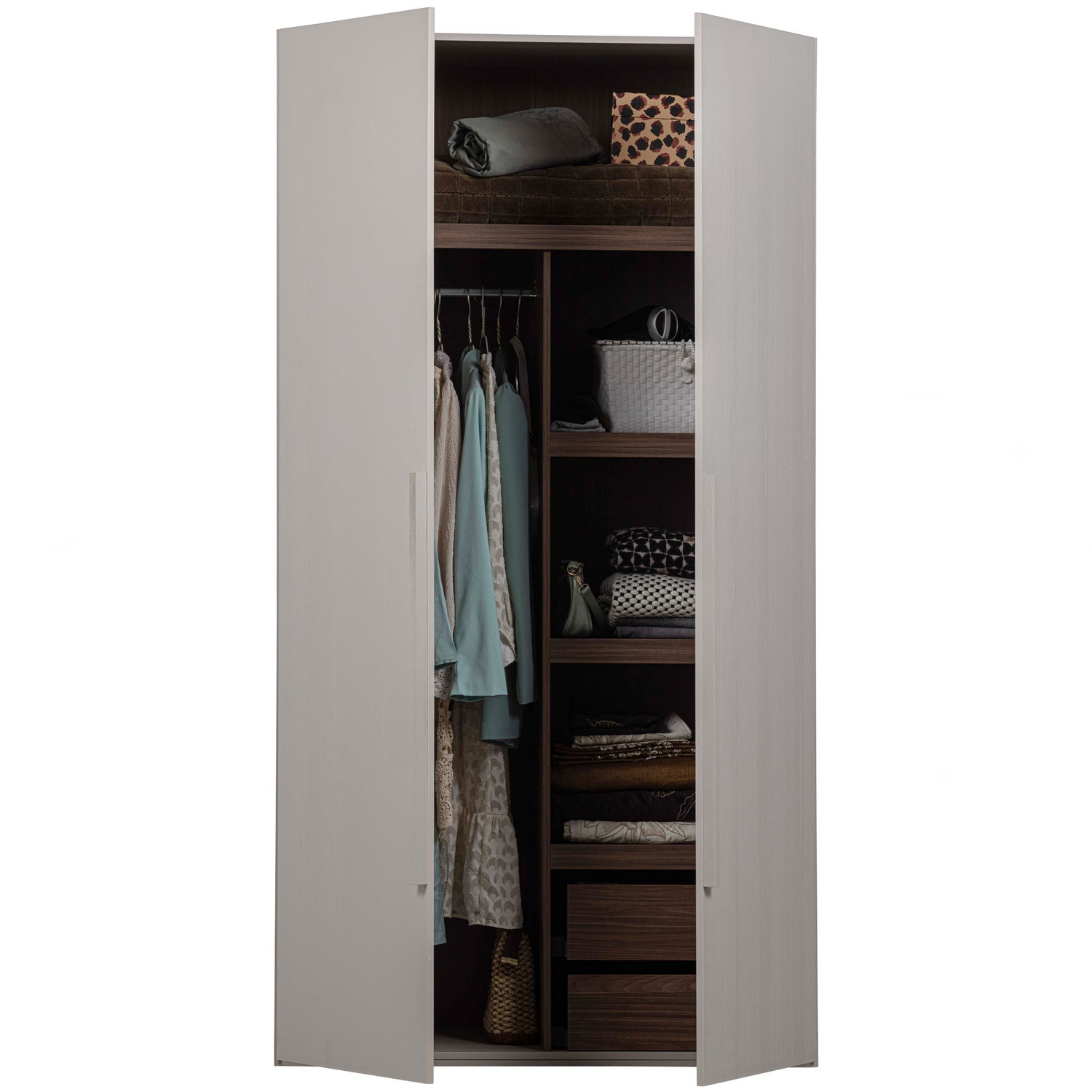 RENS 2-TURIG SCHRANK LANGES GRIFF WALNUSSE PEBBLE GREY [fsc] 379570-G – Bild 5