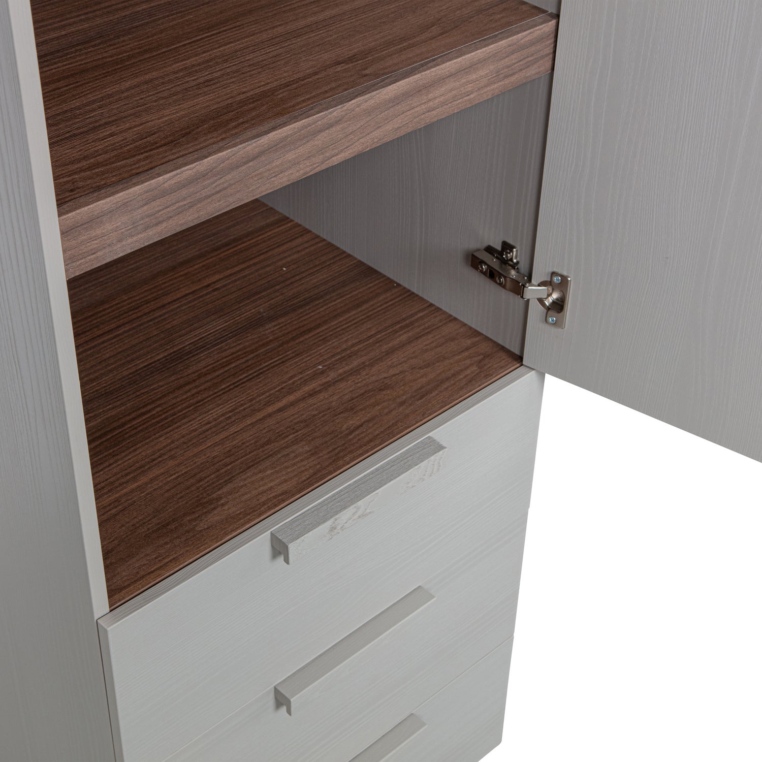 RENS 1-TURIG SCHRANK LANGES GRIFF WALNUSSE PEBBLE GREY [fsc] 379571-G – Bild 8