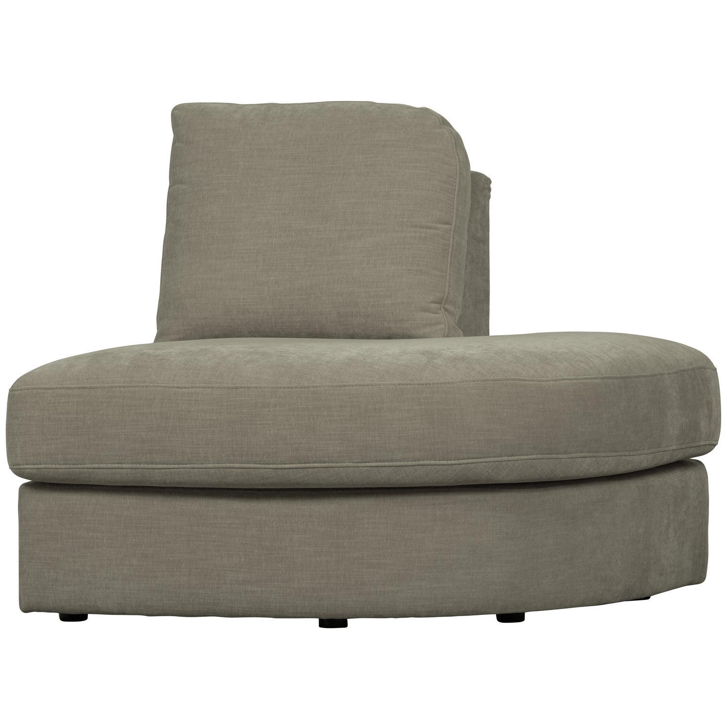 FAMILY 1-SITZER ELEMENT RUNDE ECKE RECHTS WARMGRAU 400456-W