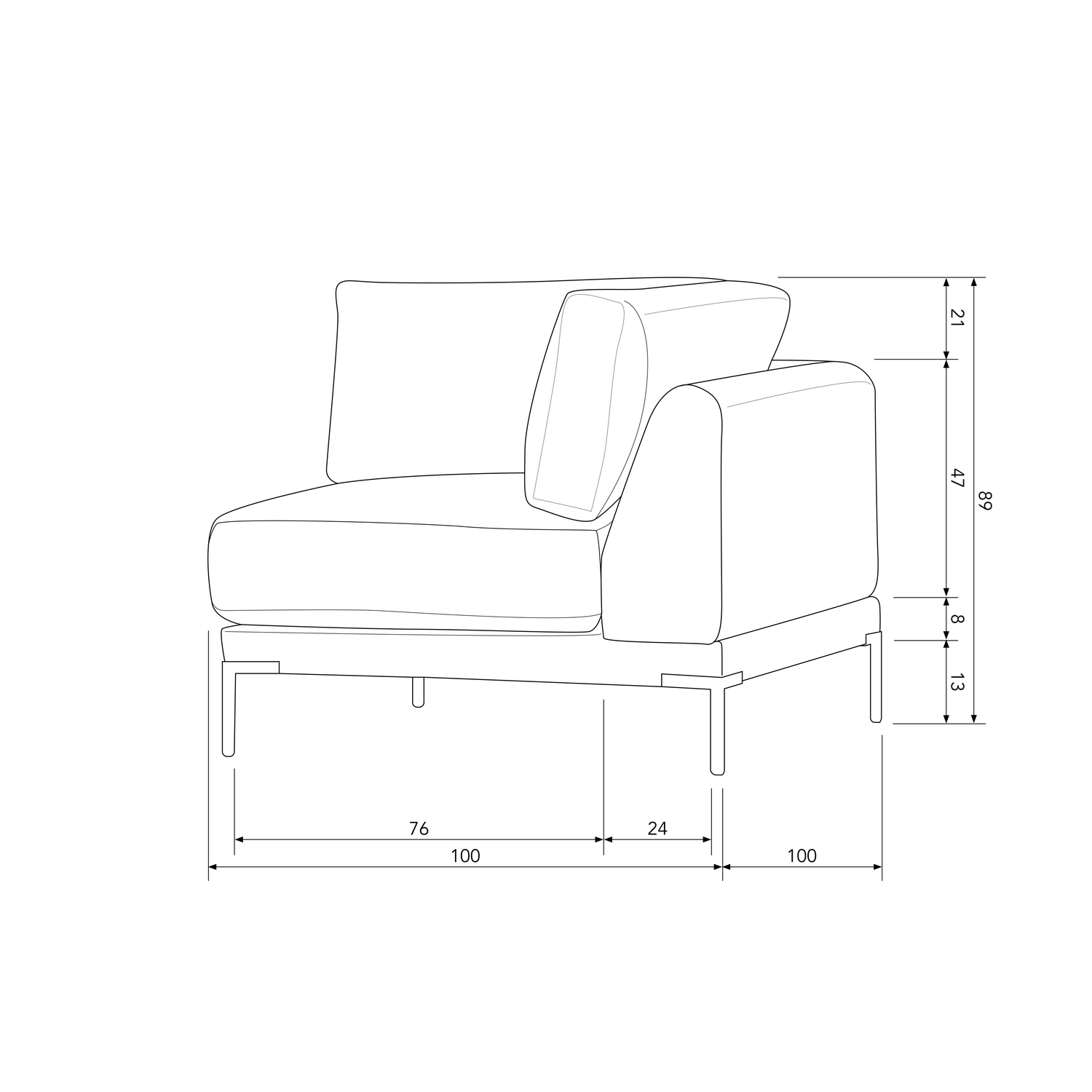 COUPLE ECK ELEMENT WARMES GRUN 400487-G – Bild 7
