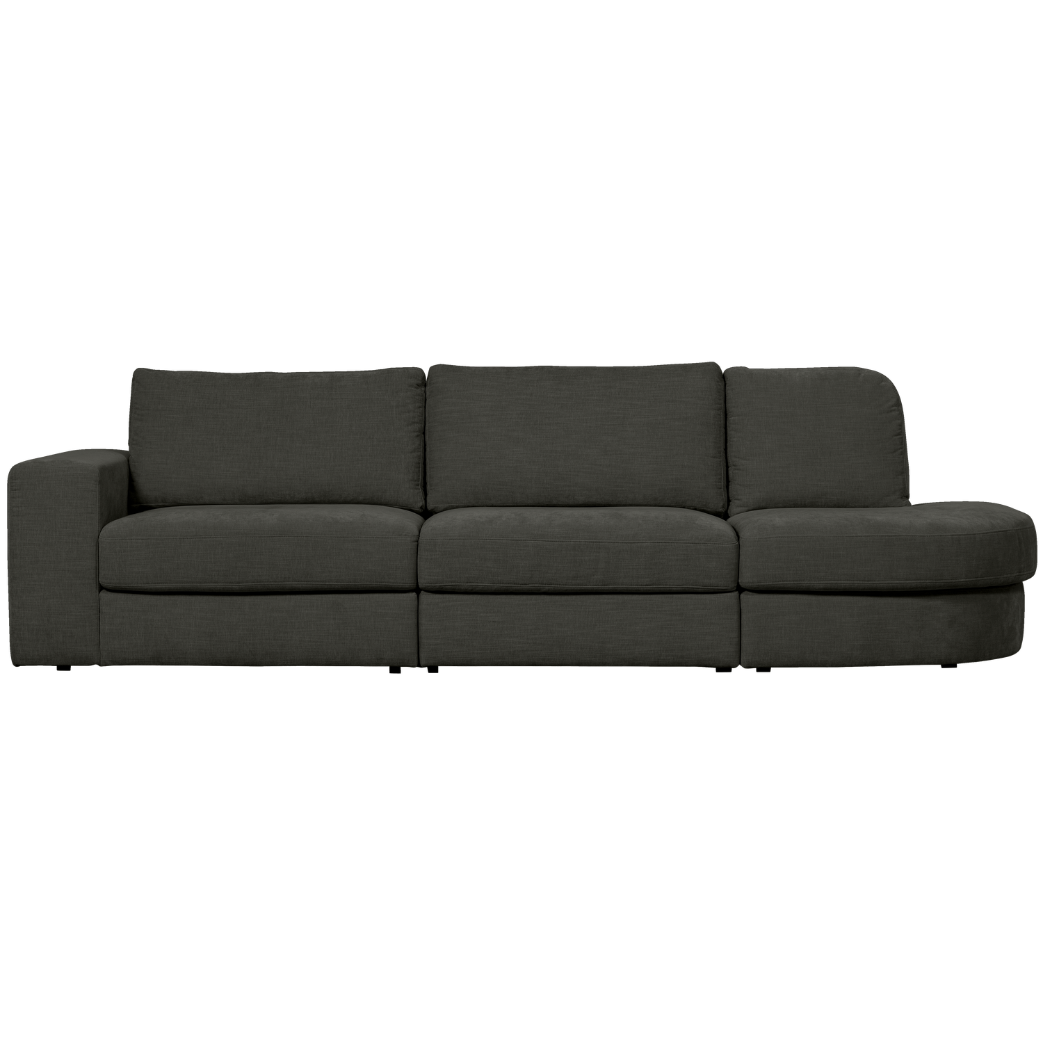 FAMILY 2,5-SITZER SOFA RUNDUNG RECHTS ANTHRAZIT 400510-A