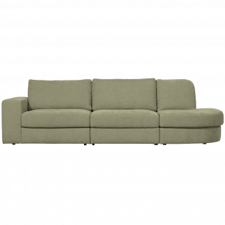 FAMILY 2,5-SITZER SOFA RUNDUNG RECHTS GRUN 400510-G
