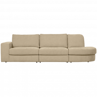 FAMILY 2,5-SITZER SOFA RUNDUNG RECHTS SAND 400510-Z