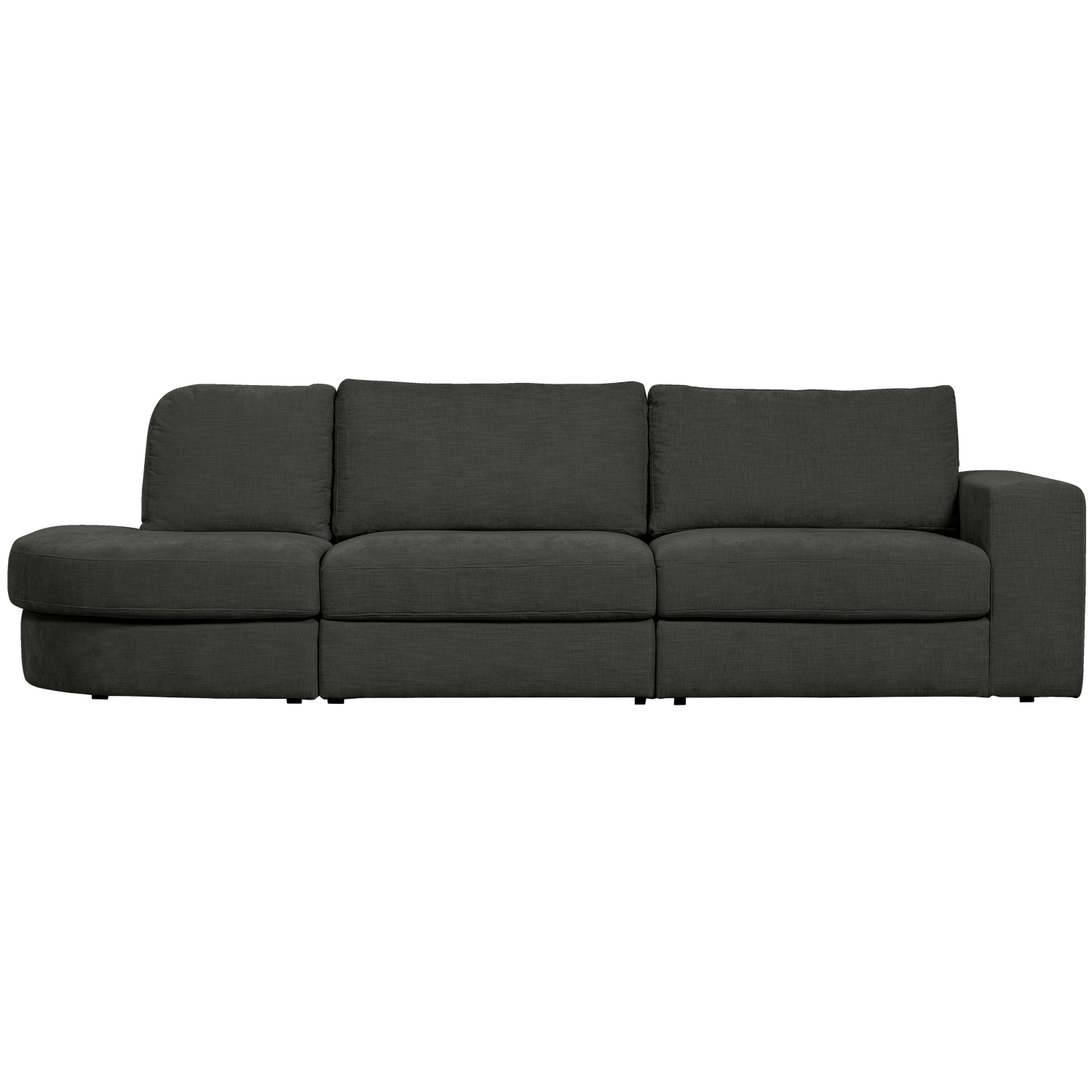FAMILY 2,5-SITZER SOFA RUNDUNG LINKS ANTHRAZIT 400511-A