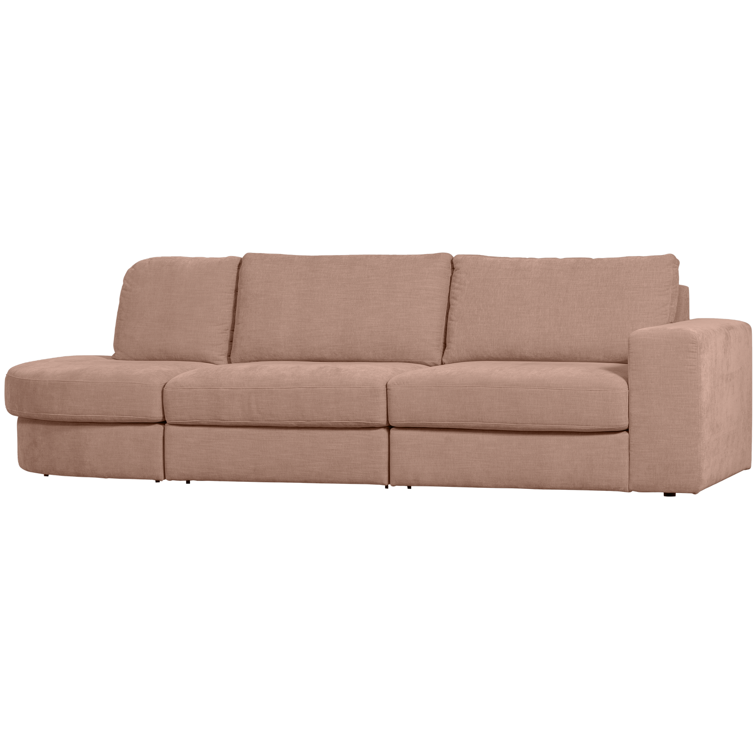 FAMILY 2,5-SITZER SOFA RUNDUNG LINKS ROSA 400511-R
