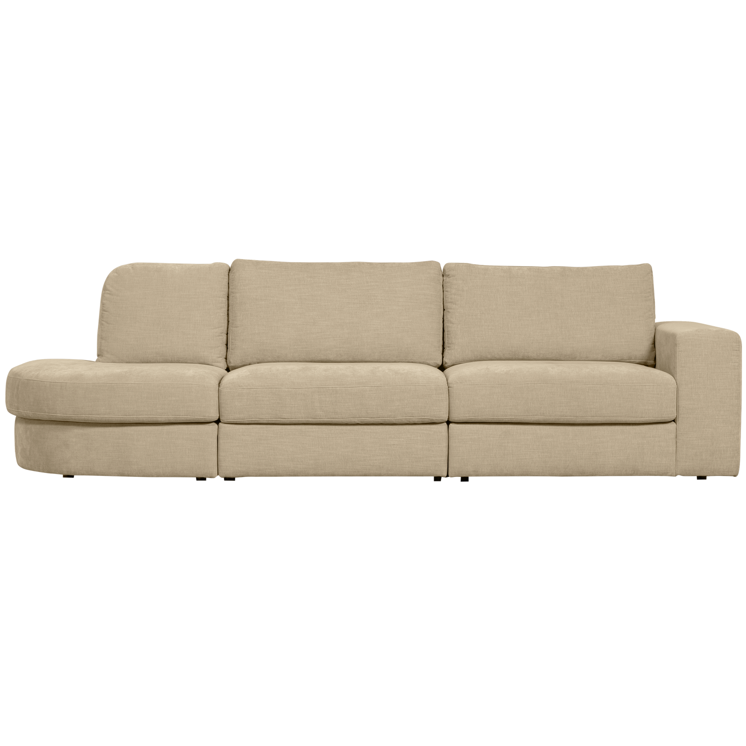 FAMILY 2,5-SITZER SOFA RUNDUNG LINKS SAND 400511-Z