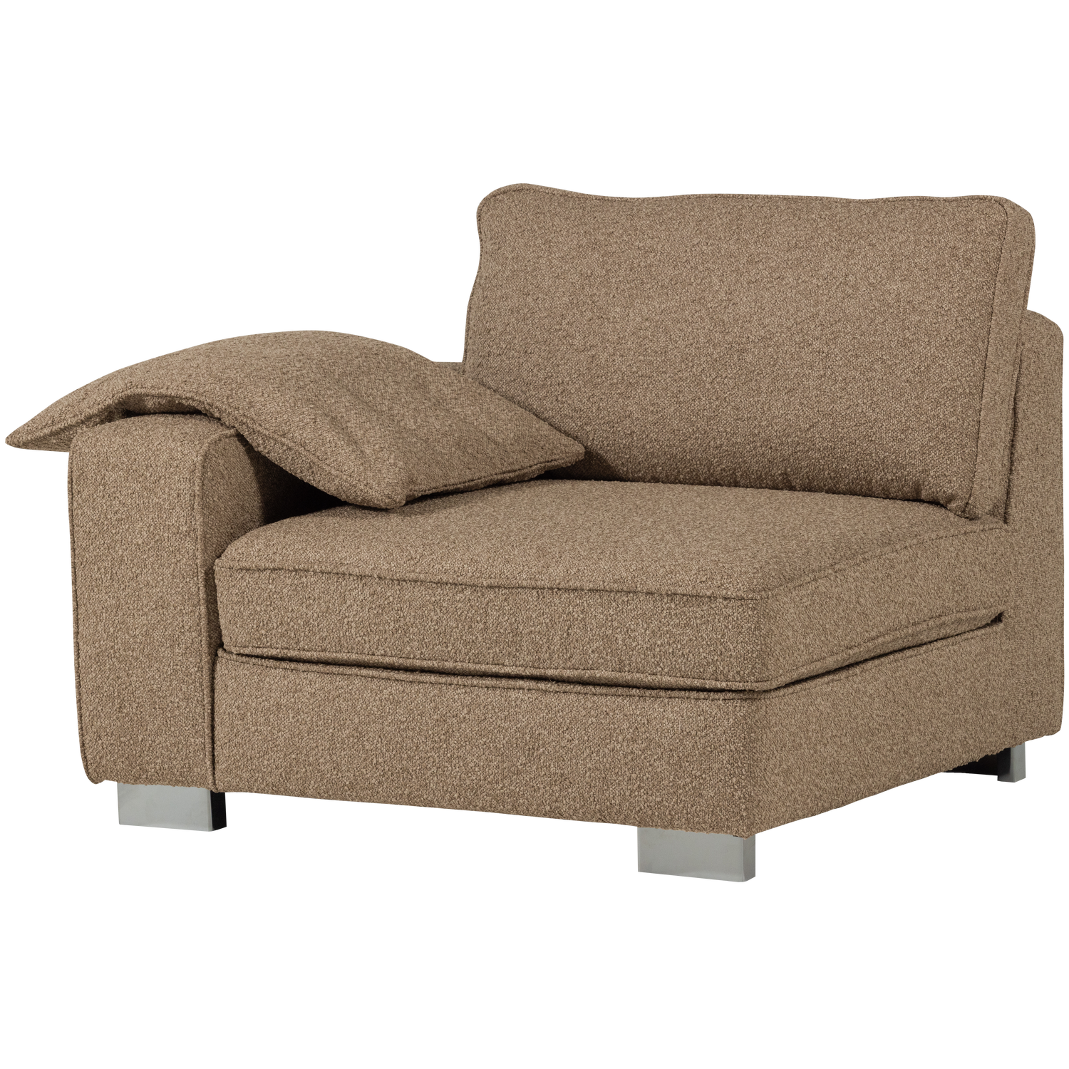 LAZY 1-SITZER ELEMENT ARM LINKEN BOUCLE BRAUN 400539-B