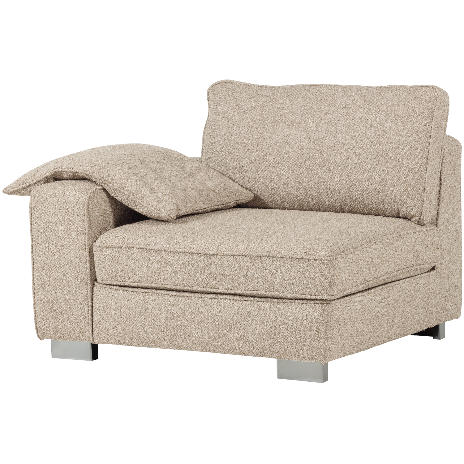 LAZY 1-SITZER ELEMENT ARM LINKEN BOUCLE NATUR 400539-N