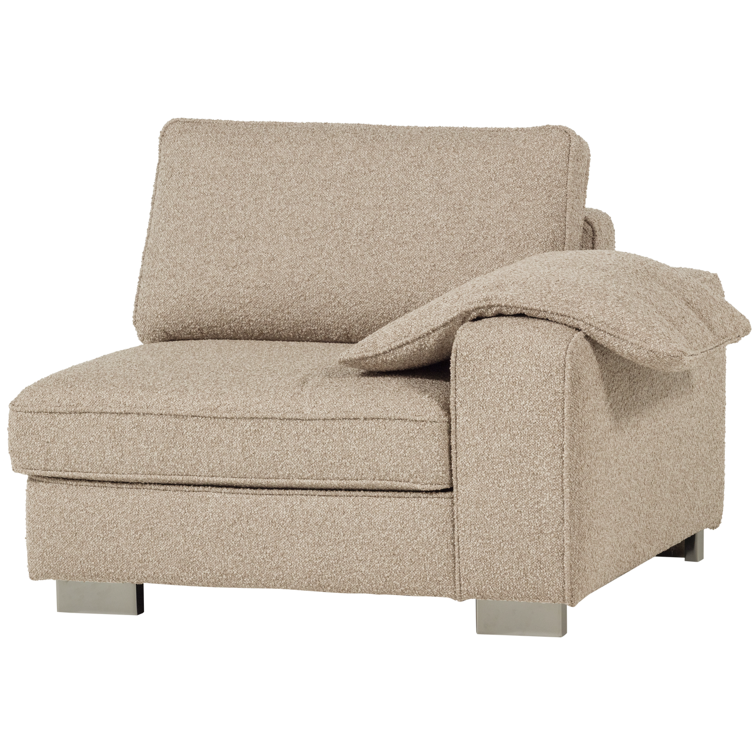LAZY 1-SITZER ELEMENT ARM RECHTS BOUCLE NATUR 400540-N