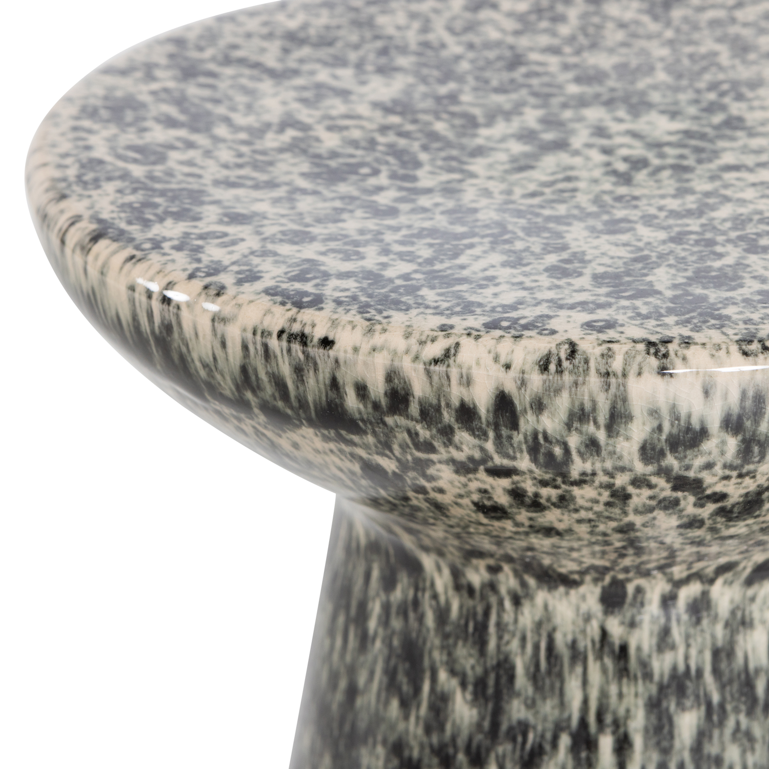 FLECK BEISTELLTISCH 43XO35 CM KERAMIK DUNKELGRAU MELANGE 400556-DM – Bild 3