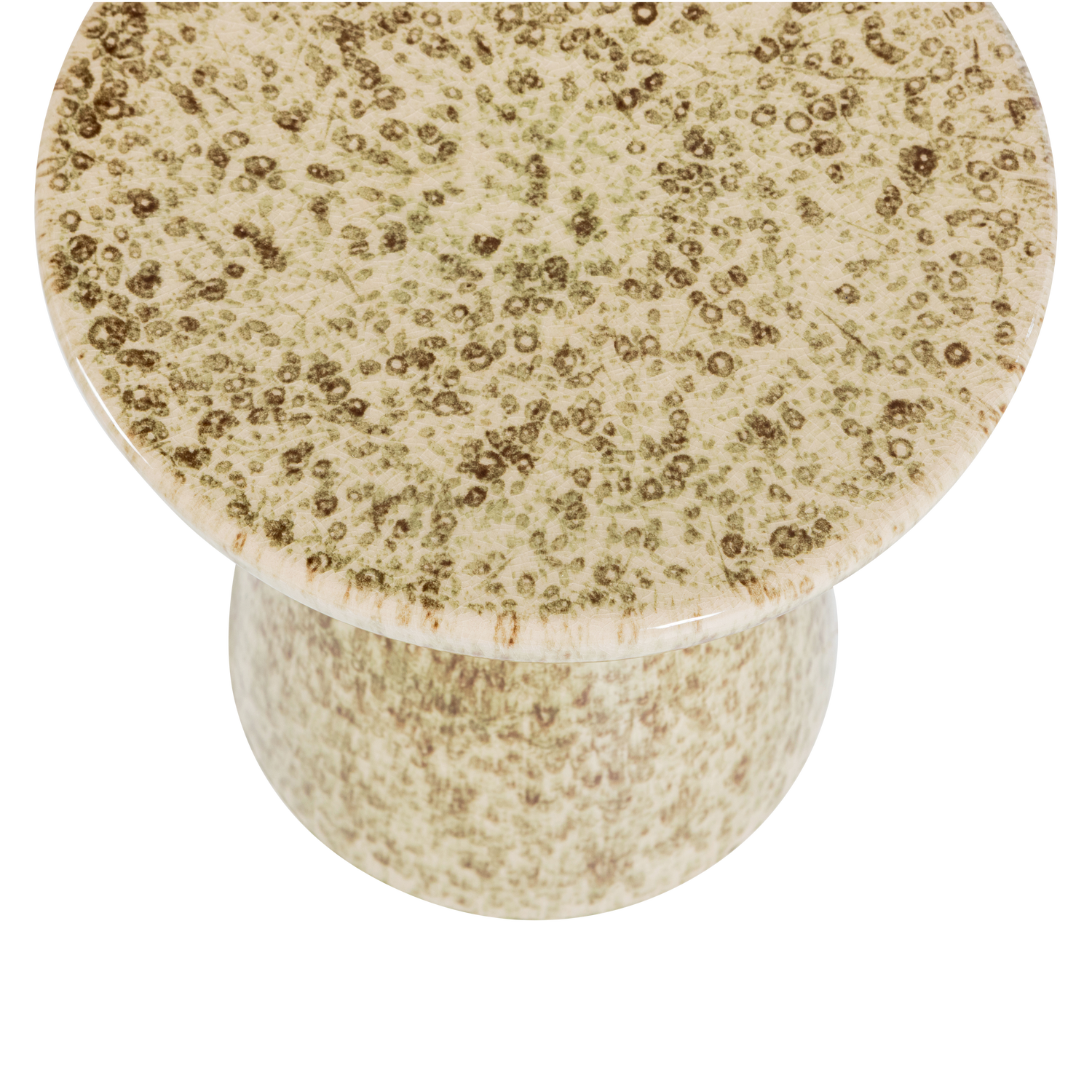 FLECK BEISTELLTISCH 43XO35 CM KERAMIK HELLBRAUN MELANGE 400556-LM – Bild 2