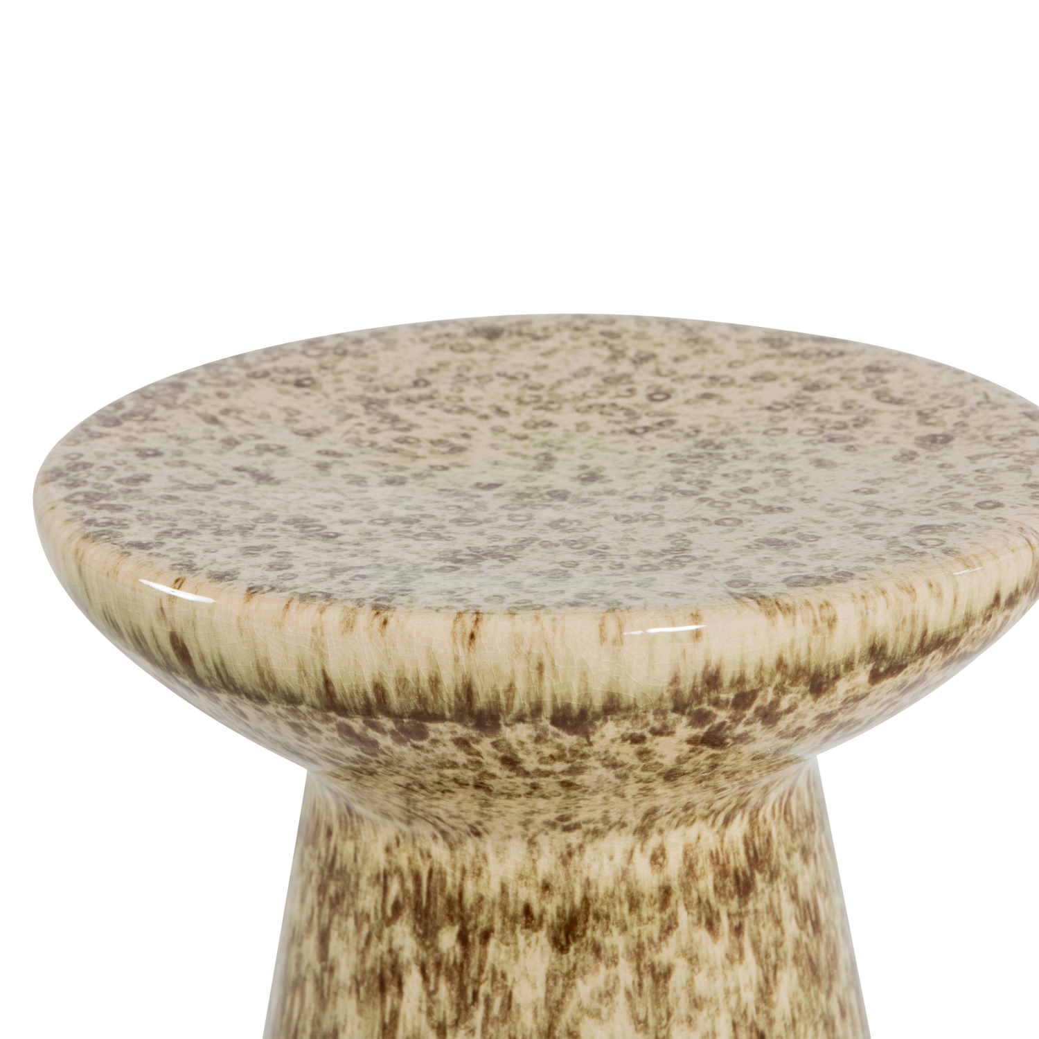 FLECK BEISTELLTISCH 43XO35 CM KERAMIK HELLBRAUN MELANGE 400556-LM – Bild 3