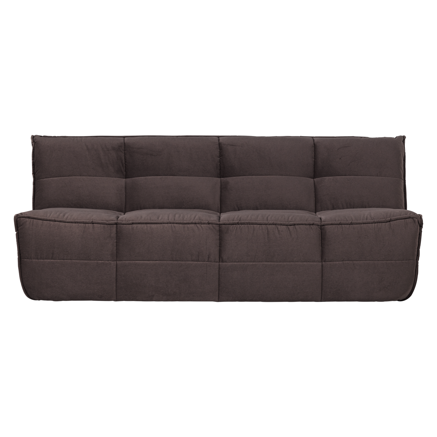 CLUSTER 3-SITZER SOFA SAMT SCHOKOLADEN BRAUN 400557-CB – Bild 2