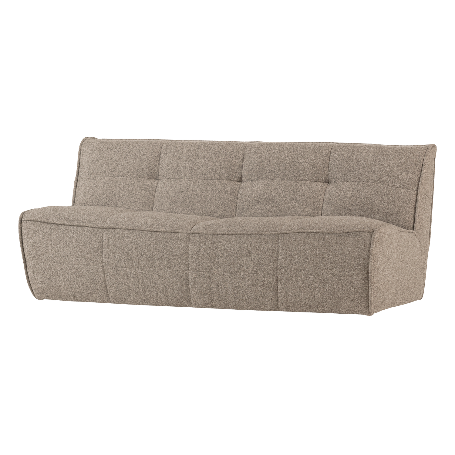 CLUSTER 3-SITZER SOFA BOUCLE KHAKI BRAUN 400557-KB