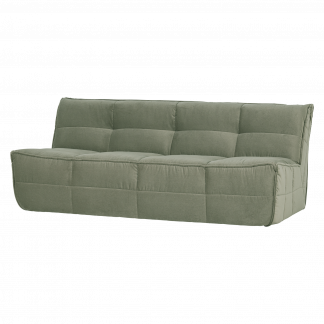 CLUSTER 3-SITZER SOFA SAMT PISTAZIEN GRUN 400557-PG