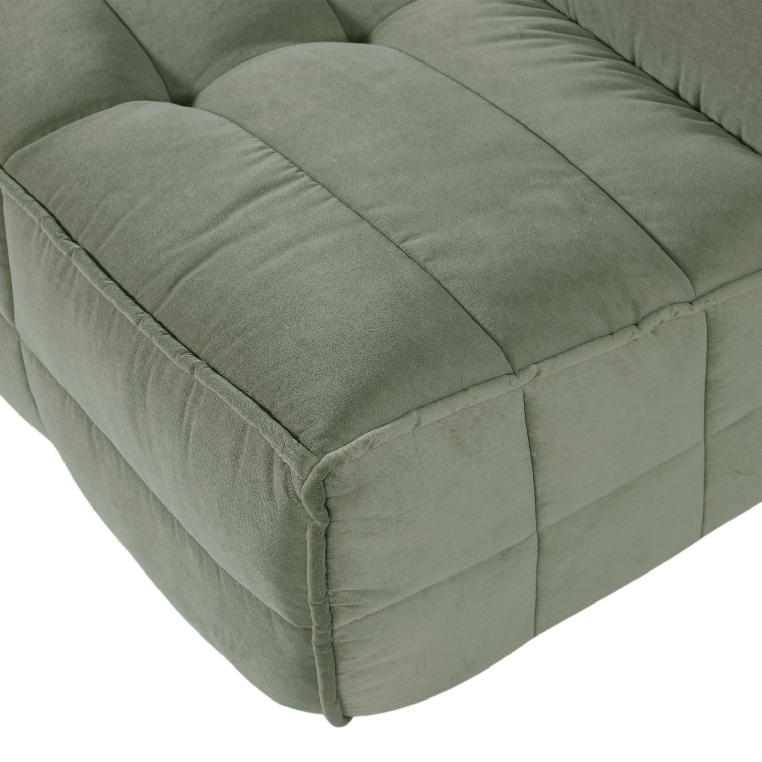 CLUSTER 3-SITZER SOFA SAMT PISTAZIEN GRUN 400557-PG – Bild 4